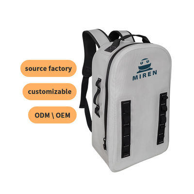 Mochila à prova d'água TPU personalizada 25l cor cinza claro para atividades ao ar livre