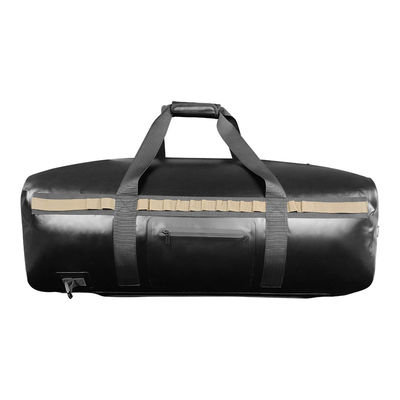 Saco Duffel seco à prova d'água TPU exterior 120L cor preta para acampamento