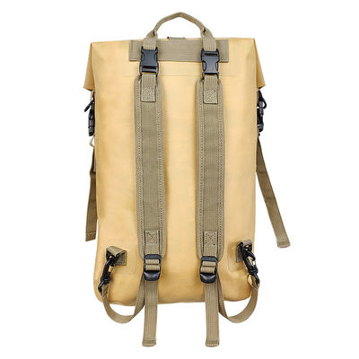 Material TPU Mochila amarela à prova d'água 16L leve multifuncional