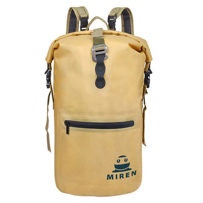 Material TPU Mochila amarela à prova d'água 16L leve multifuncional