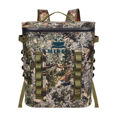 Resfriador de mochila com isolamento camuflado 20L à prova de vazamento para piquenique de caminhada