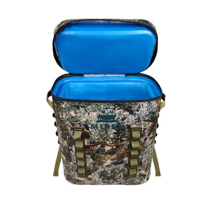 Resfriador de mochila com isolamento camuflado 20L à prova de vazamento para piquenique de caminhada