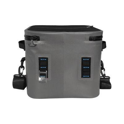 Saco refrigerador quadrado com 24 latas cor cinza escuro para atividades ao ar livre OEM ODM