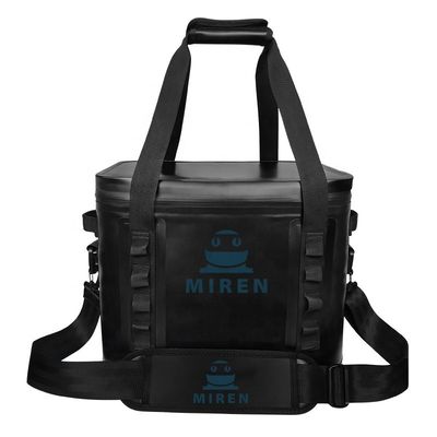 Bolsa térmica multiuso preta de 20 litros leve para atividades ao ar livre
