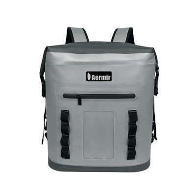 Saco refrigerador não tecido Mochila Cinza clara Para piquenique ao ar livre