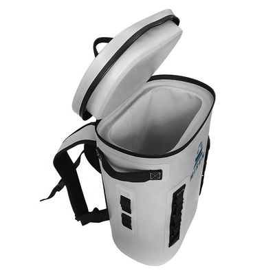 Mochila de isolação de gelo macio para refrigerador cinza claro para acampamento ao ar livre ODM