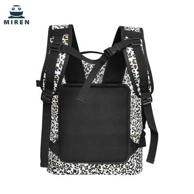 Mochila térmica de piquenique à prova d'água de TPU, mochila térmica isolada camuflagem de leopardo 20L