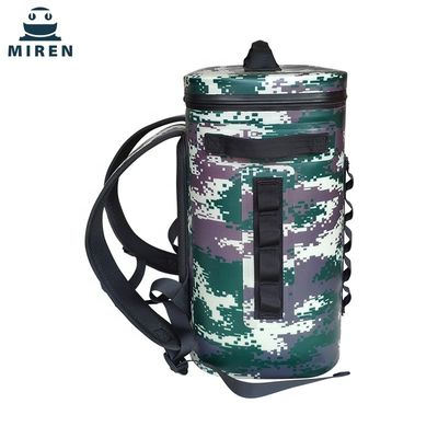 Saco refrigerador de piquenique macio multifuncional, refrigerador de mochila com isolamento camuflado para pesca