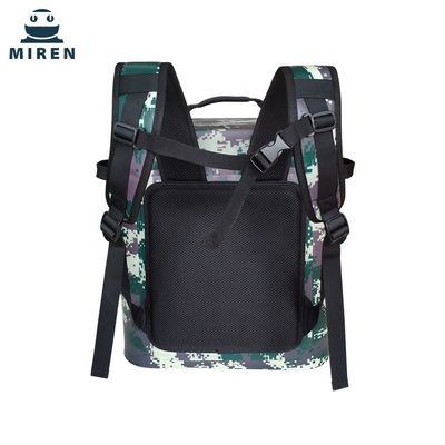 Saco refrigerador de piquenique macio multifuncional, refrigerador de mochila com isolamento camuflado para pesca
