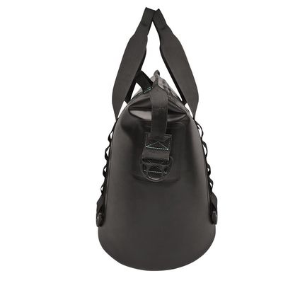 Resfriador preto reutilizável de lado macio, bolsa térmica à prova de vazamento para acampamento na praia