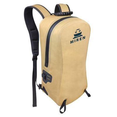 Mochila impermeável amarela leve 13 litros para esportes ao ar livre