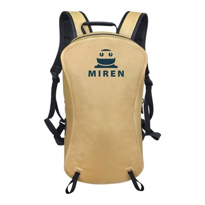 Mochila impermeável amarela leve 13 litros para esportes ao ar livre