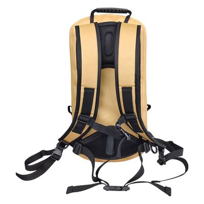 Mochila impermeável amarela leve 13 litros para esportes ao ar livre
