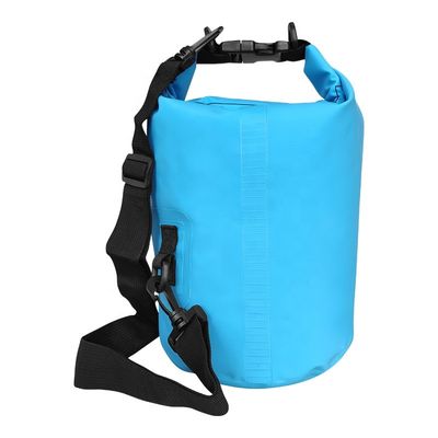 Saco seco à prova d'água azul preto amarelo PVC para aventuras ao ar livre OEM