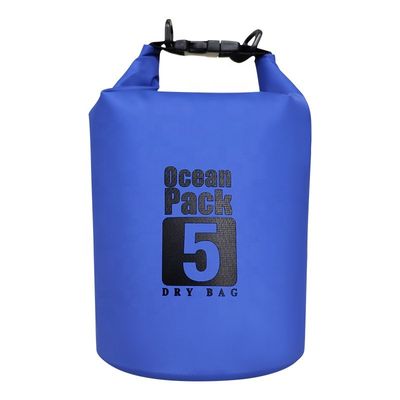 Bolsa à prova d'água de PVC leve e durável, mochila seca 10L cor azul