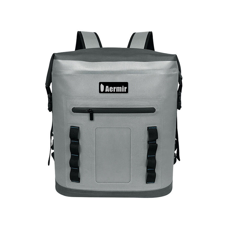 Saco refrigerador não tecido Mochila Cinza clara Para piquenique ao ar livre